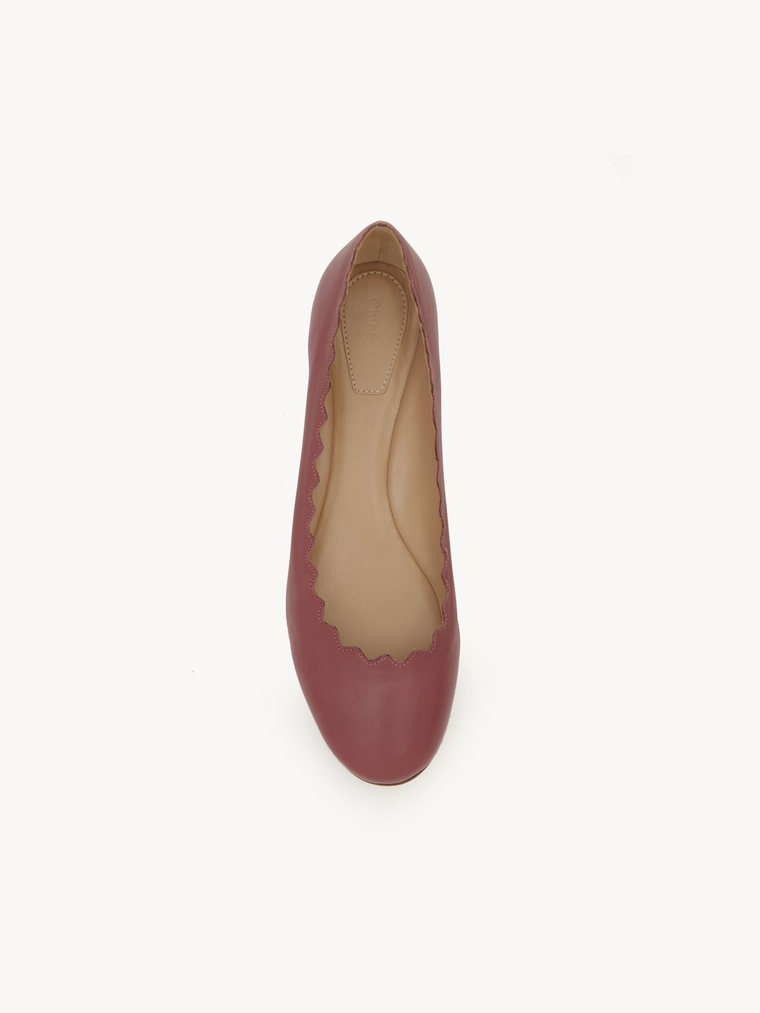 Ballerines Lauren en cuir - Tawny Red