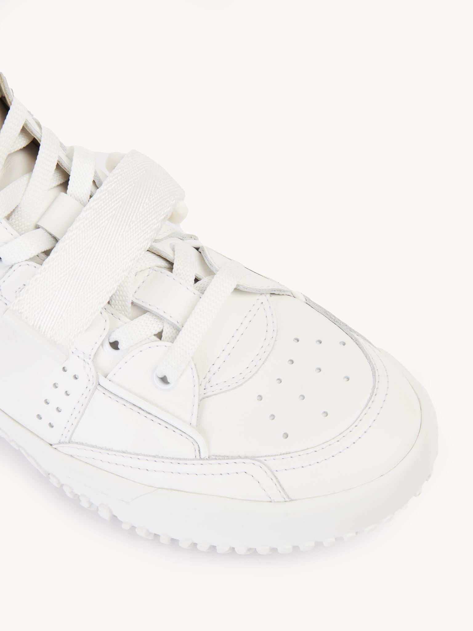 Sneakers Franckie en cuir - Blanc