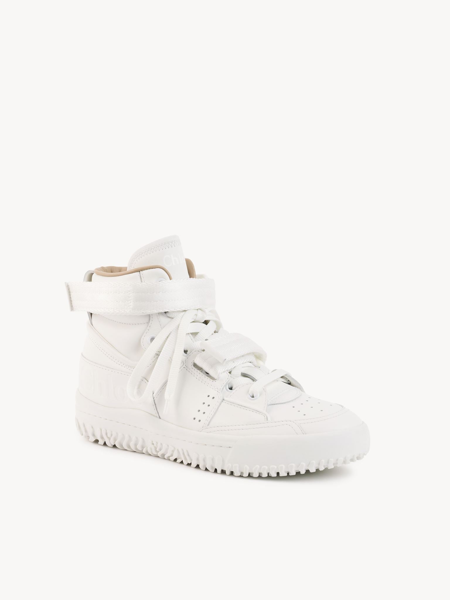 Sneakers Franckie en cuir - Blanc