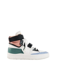 Sneakers Franckie en cuir - Rose Vert