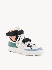 Sneakers Franckie en cuir - Rose Vert