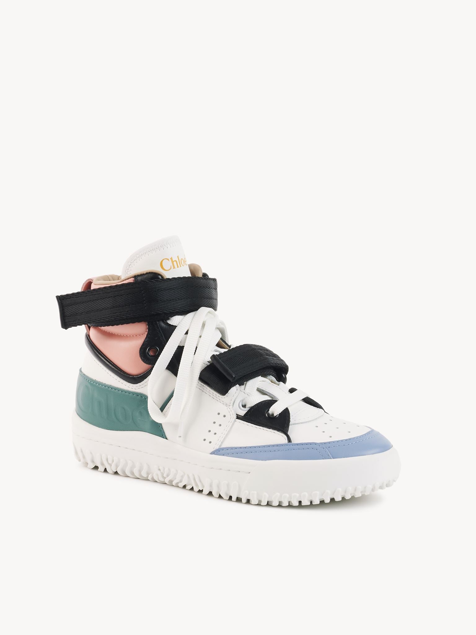 Sneakers Franckie en cuir - Rose Vert