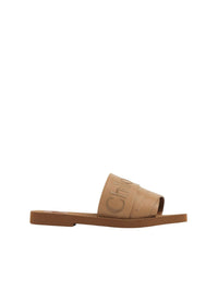 Mules plates Woody en cuir - Quiet Brown
