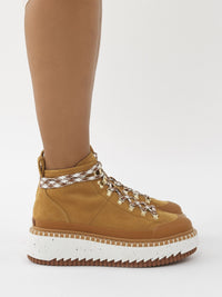 Bottines à Lacets Lilli en cuir - Autumnal Brown