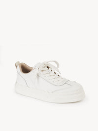 Baskets Lauren en cuir - White