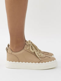 Baskets Lauren en cuir - Pink Tea