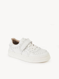 Baskets Lauren en cuir - White