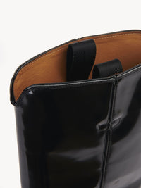 Bottes texanes hautes Nellie en cuir - Black