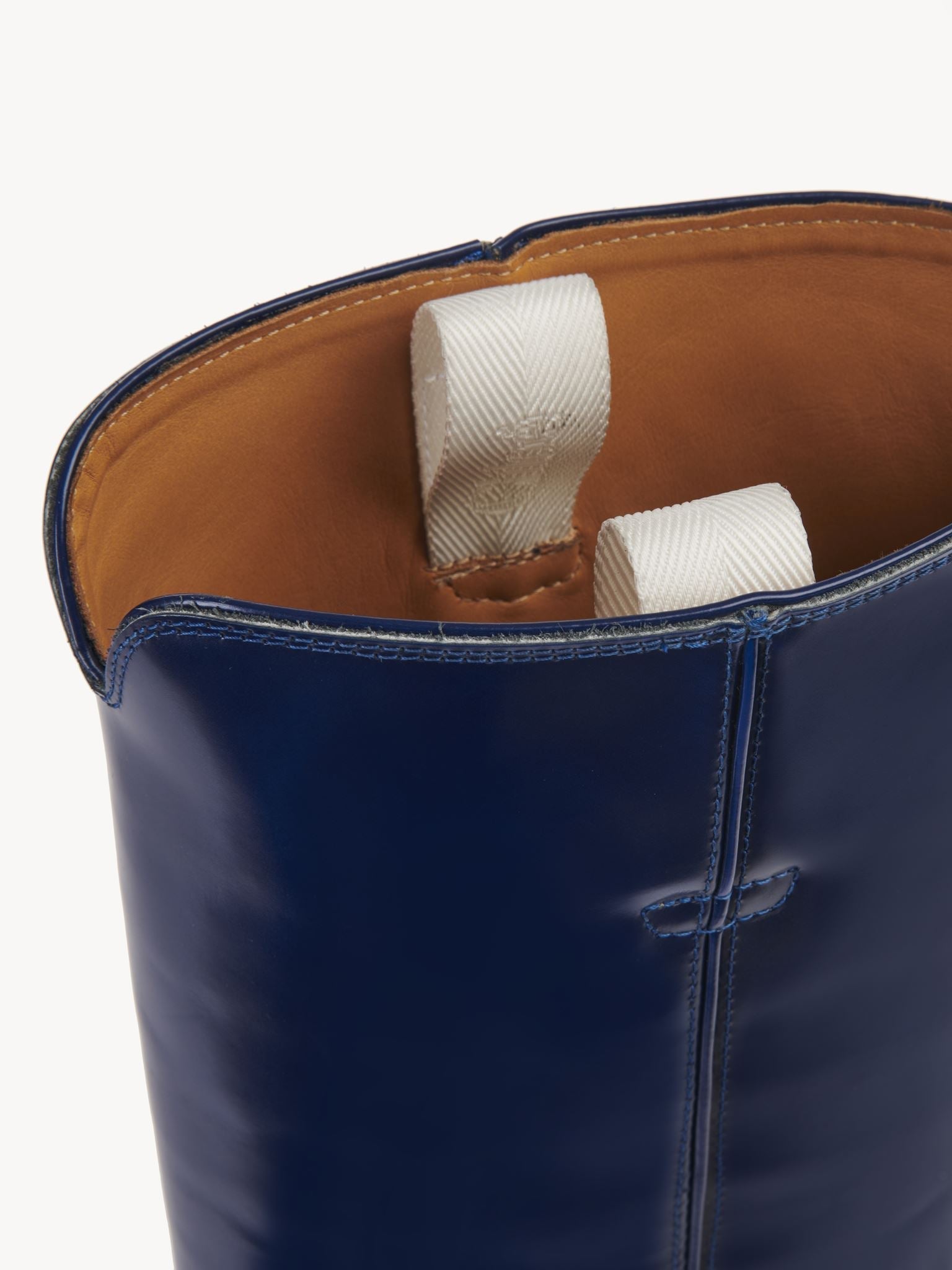 Bottes texanes hautes Nellie en cuir - Majesty Blue