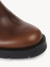 Bottines militaires effet chaussette Neva en cuir - Clay Brown