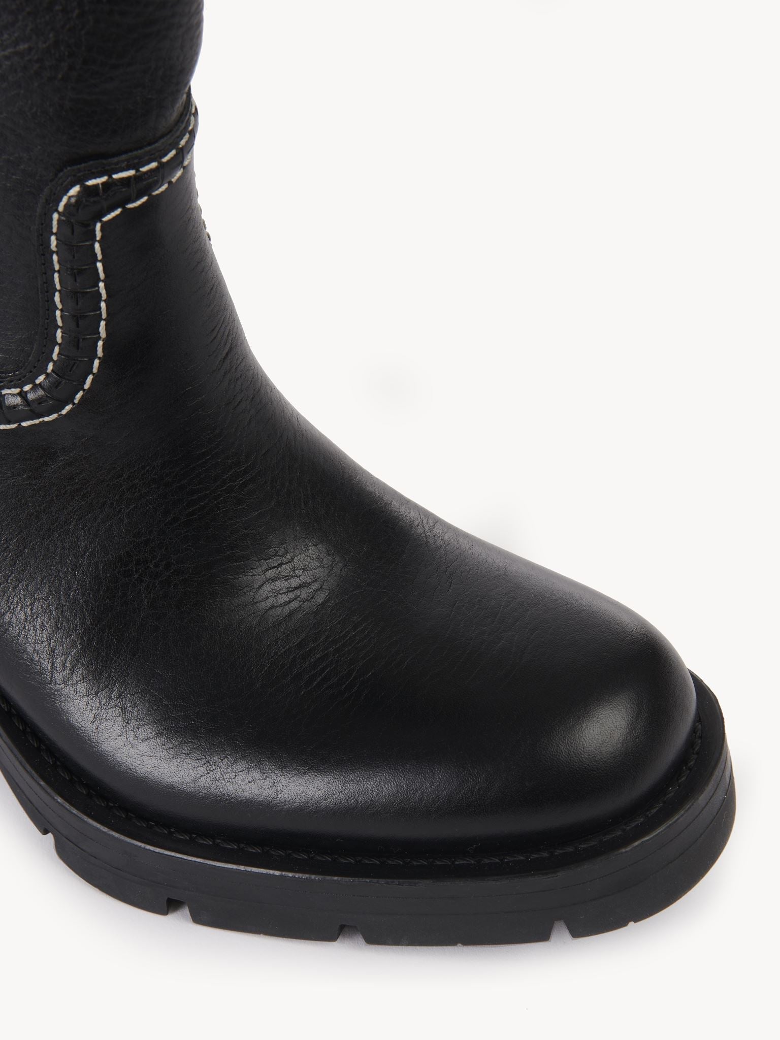 Bottes militaires Neva en cuir - Black