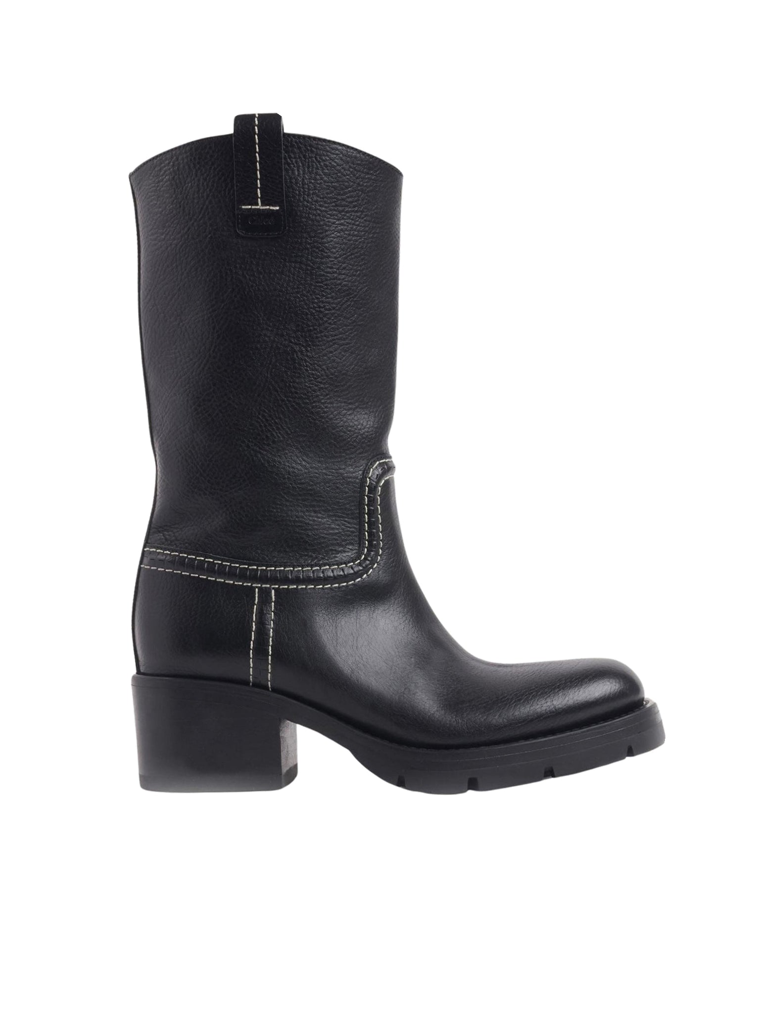 Bottes militaires Neva en cuir - Black