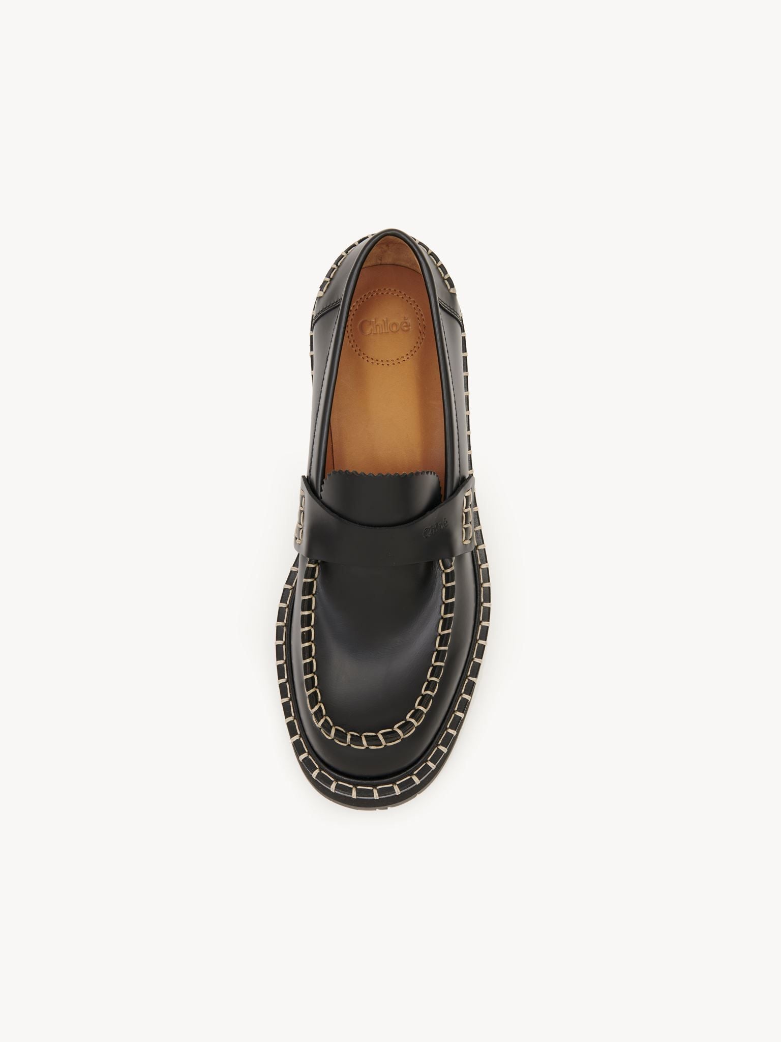 Richelieus souples noua en cuir - Black