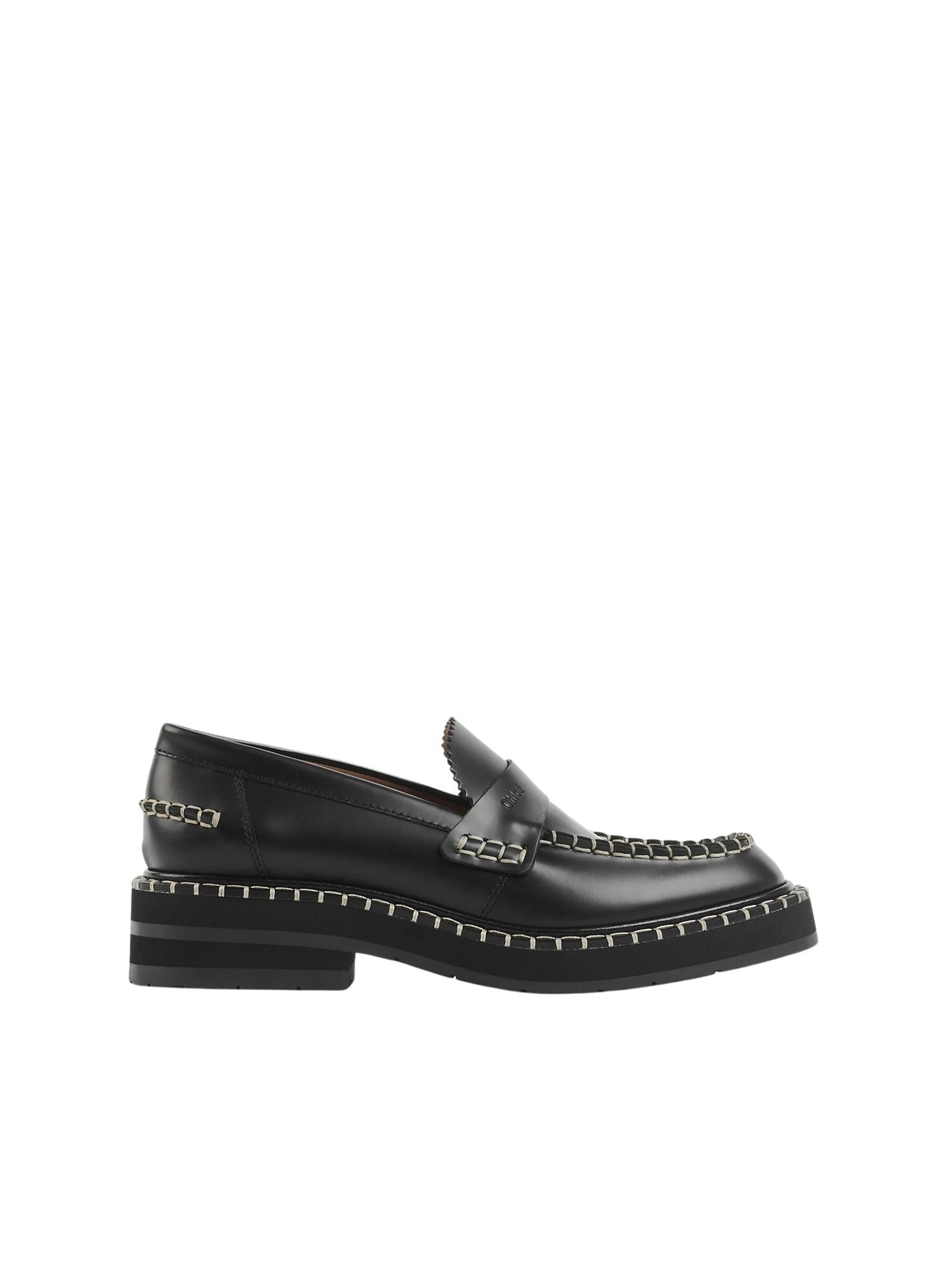 Richelieus souples noua en cuir - Black