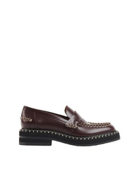 Richelieus souples noua en cuir - Deep Red