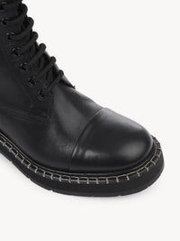 Bottines rangers Noua en cuir - Black