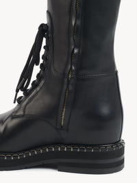 Bottes à lacets Noua en cuir - Black