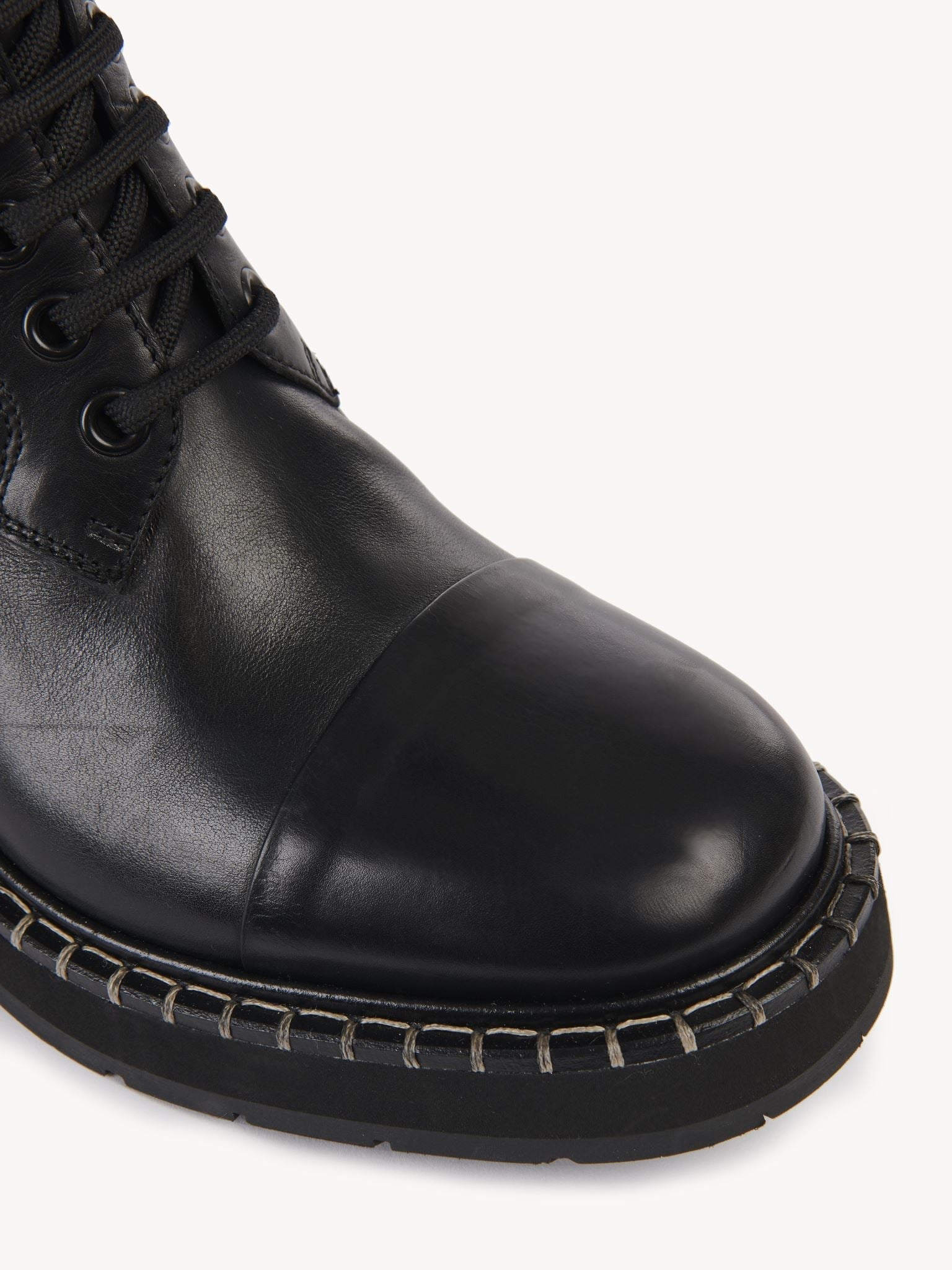 Bottes à lacets Noua en cuir - Black