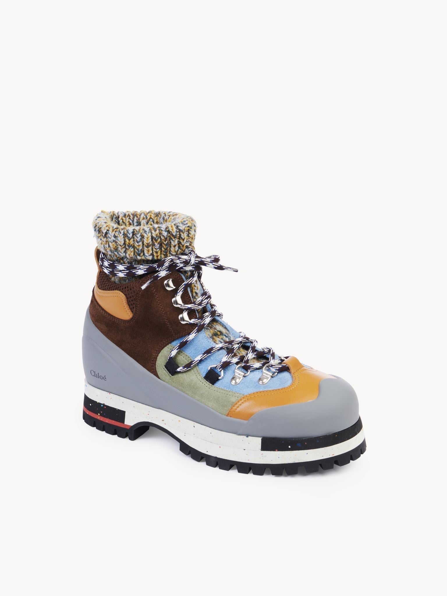 Bottines à lacets Nikie - Blue & Brown
