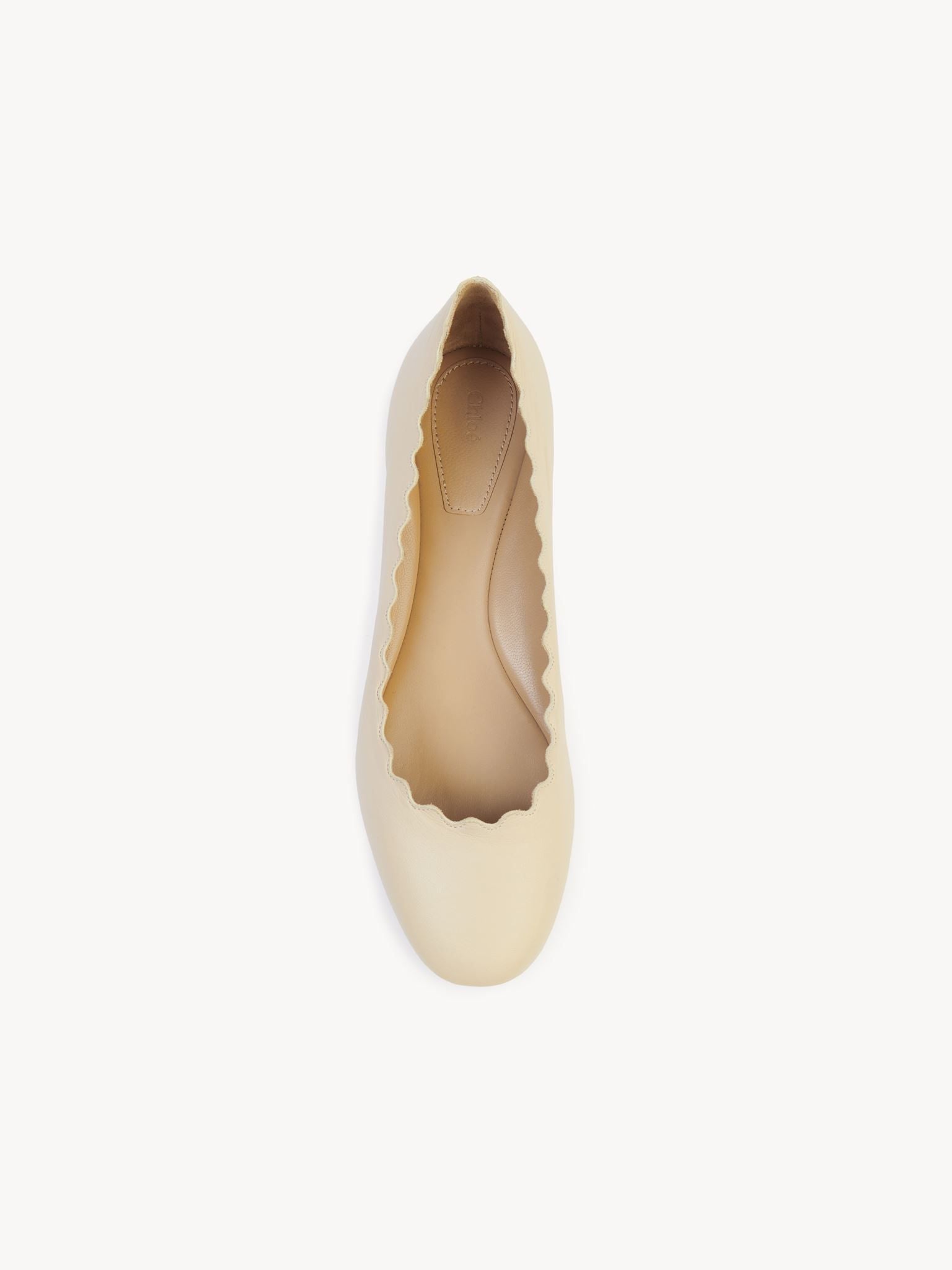 Ballerines Lauren en cuir - Pearly Grey
