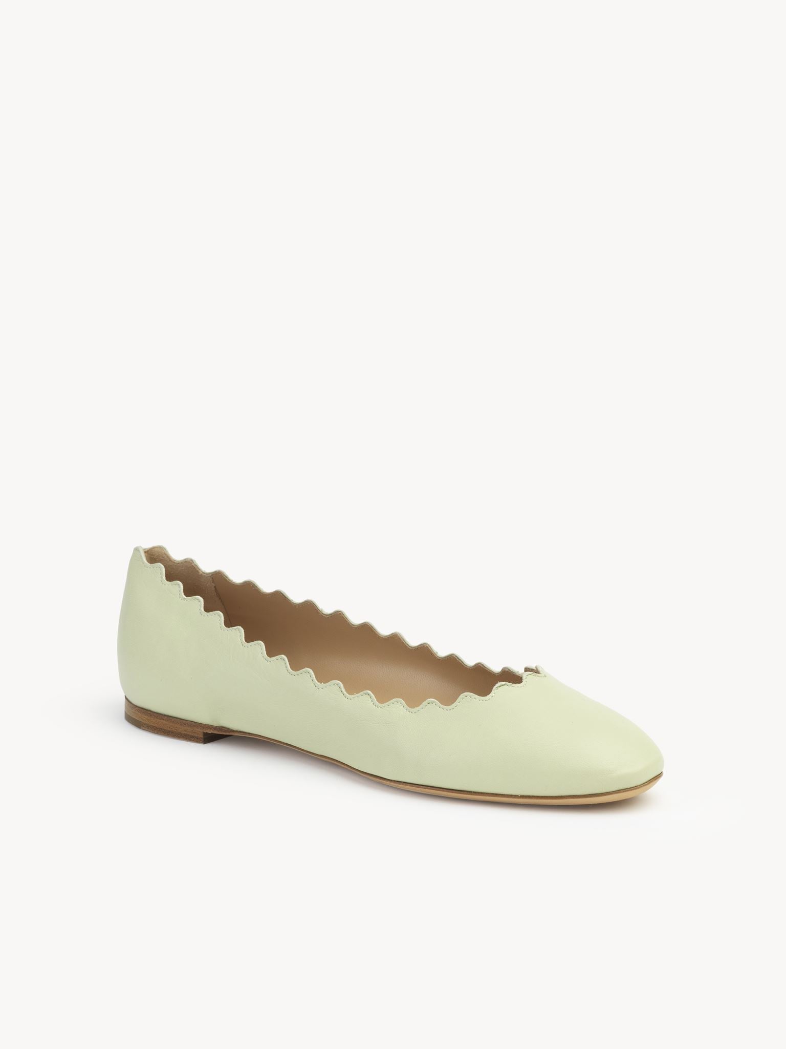 Ballerines Lauren en cuir - Hazy Green