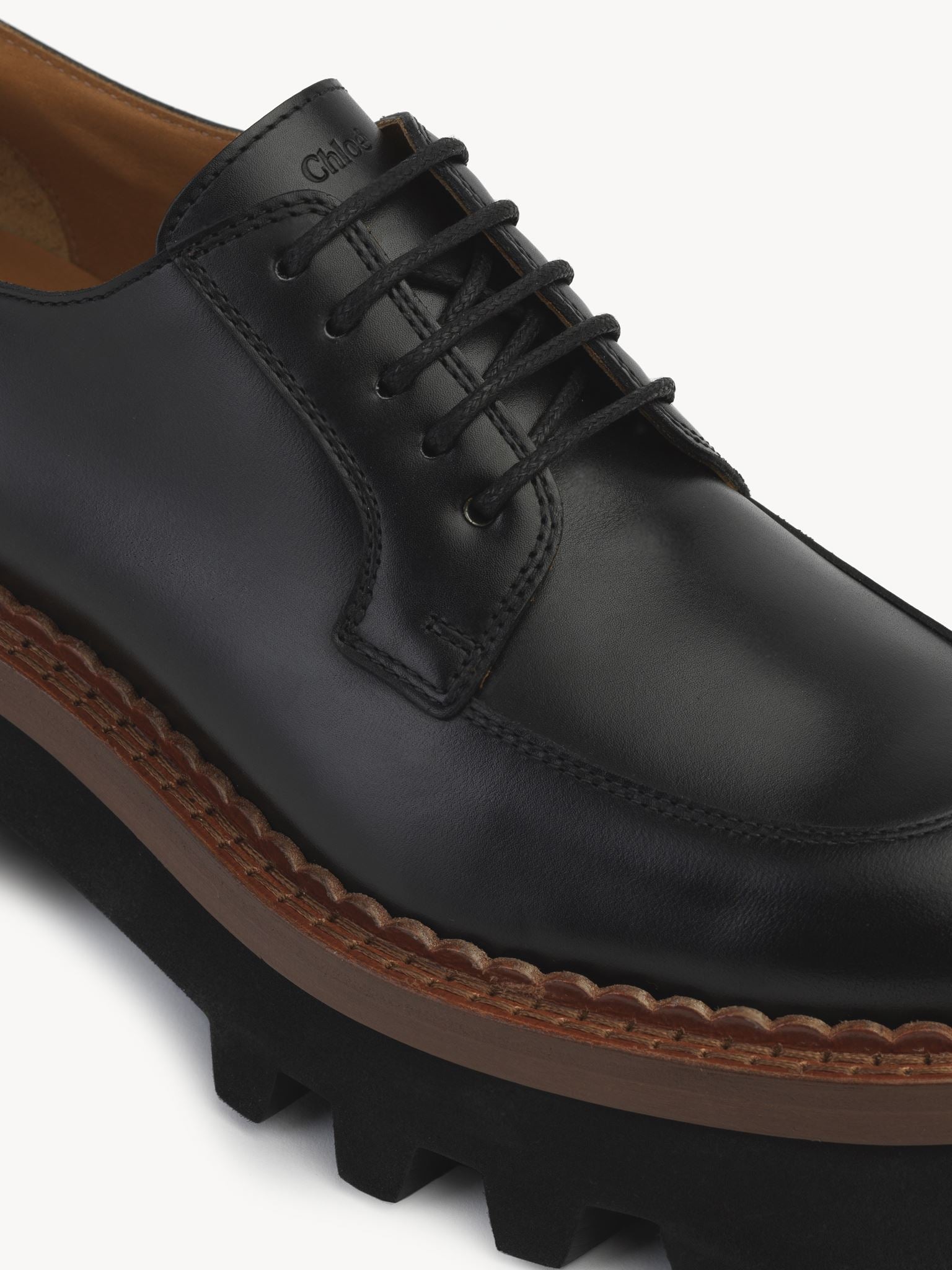 Derbies Owena en cuir - Black