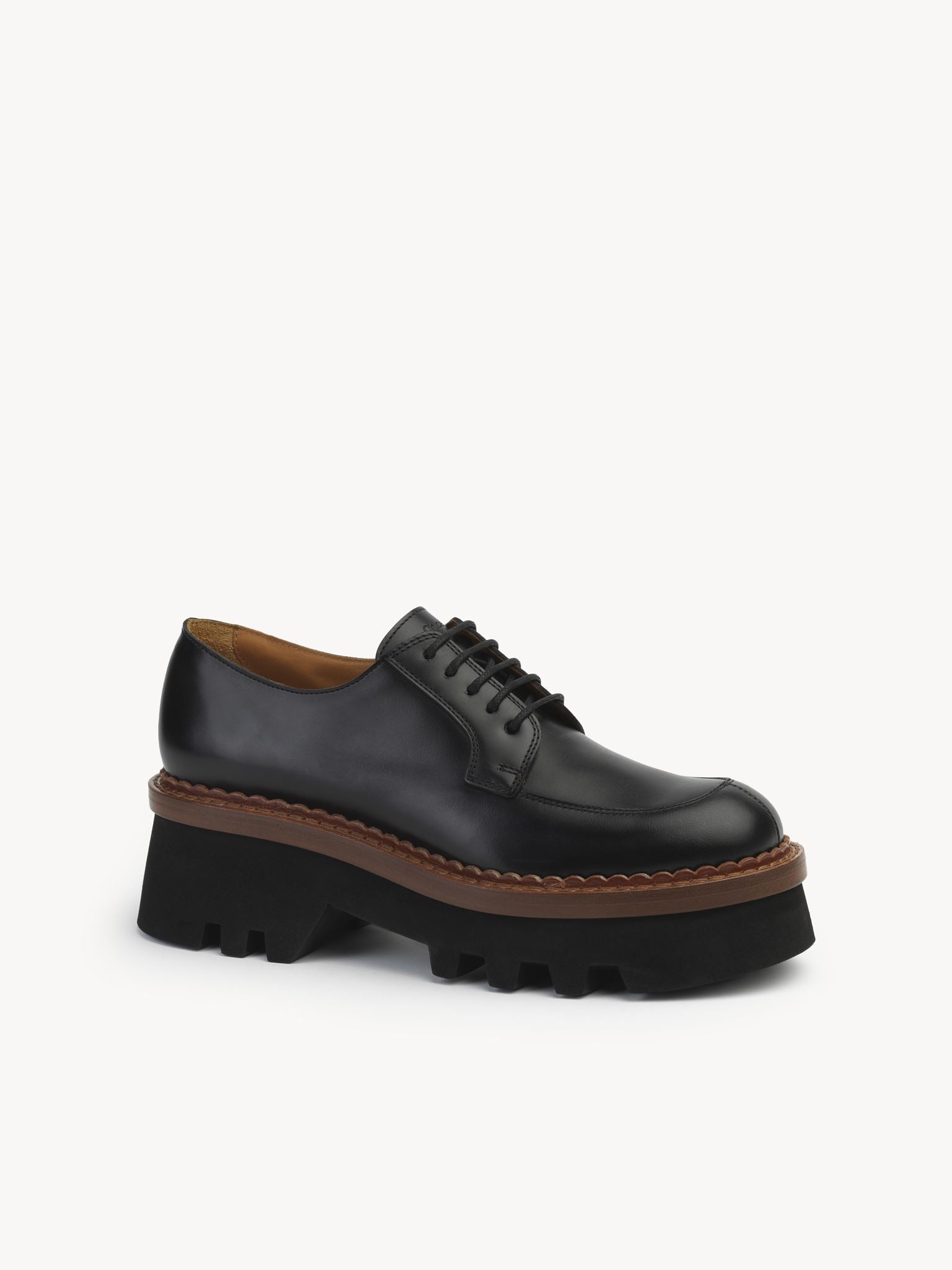 Derbies Owena en cuir - Black