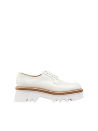 Derbies Owena en cuir - Blanc Nuageux