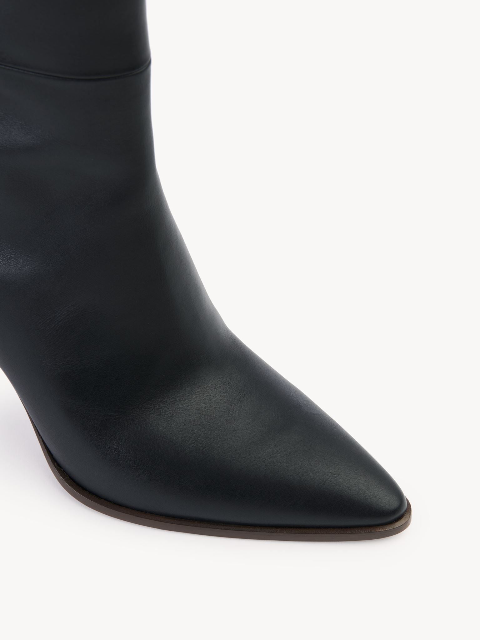 Bottes à talon Oli en cuir - Black