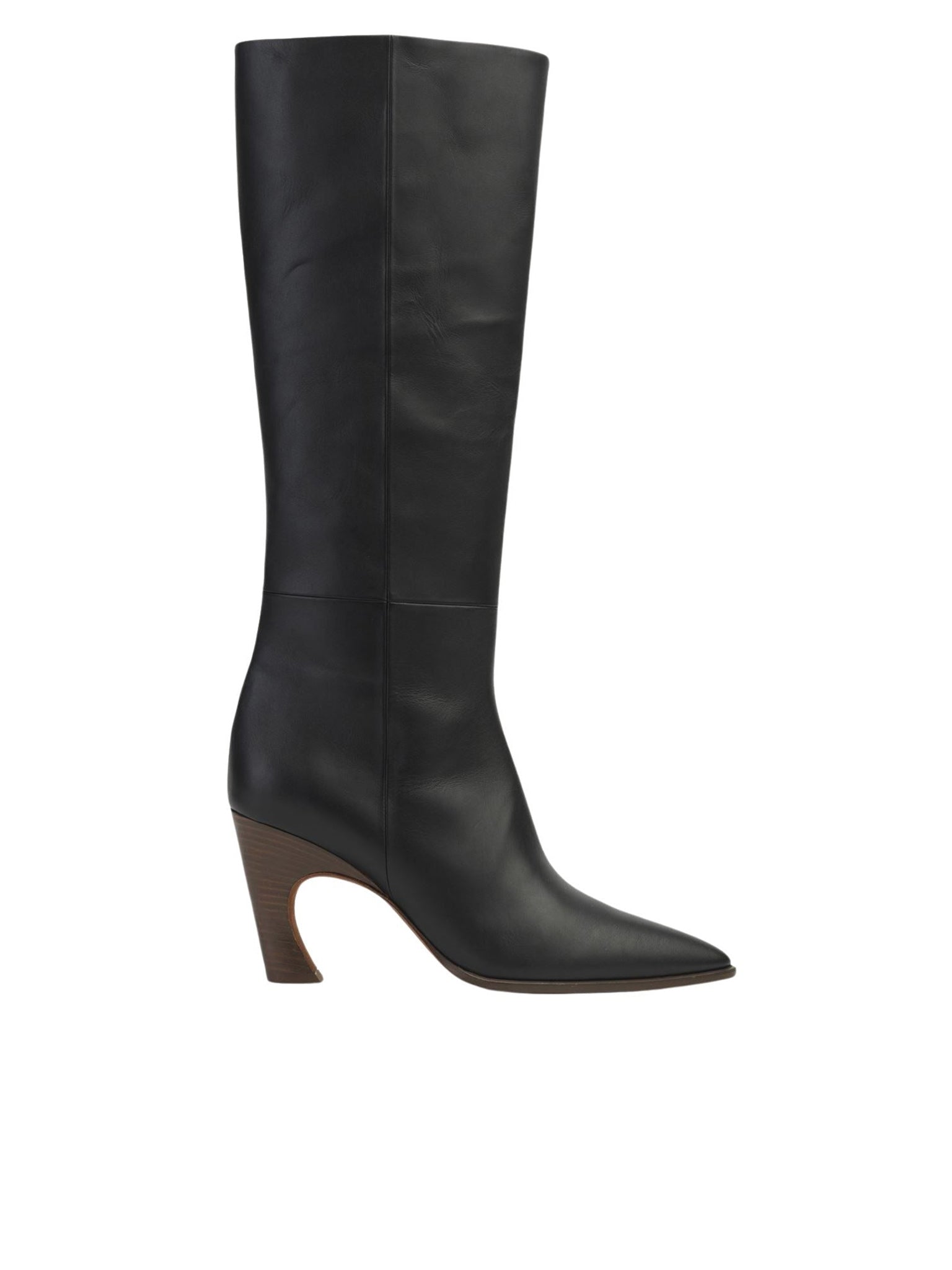 Bottes à talon Oli en cuir - Black