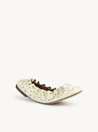 Ballerines Oracia en cuir - Eggshell