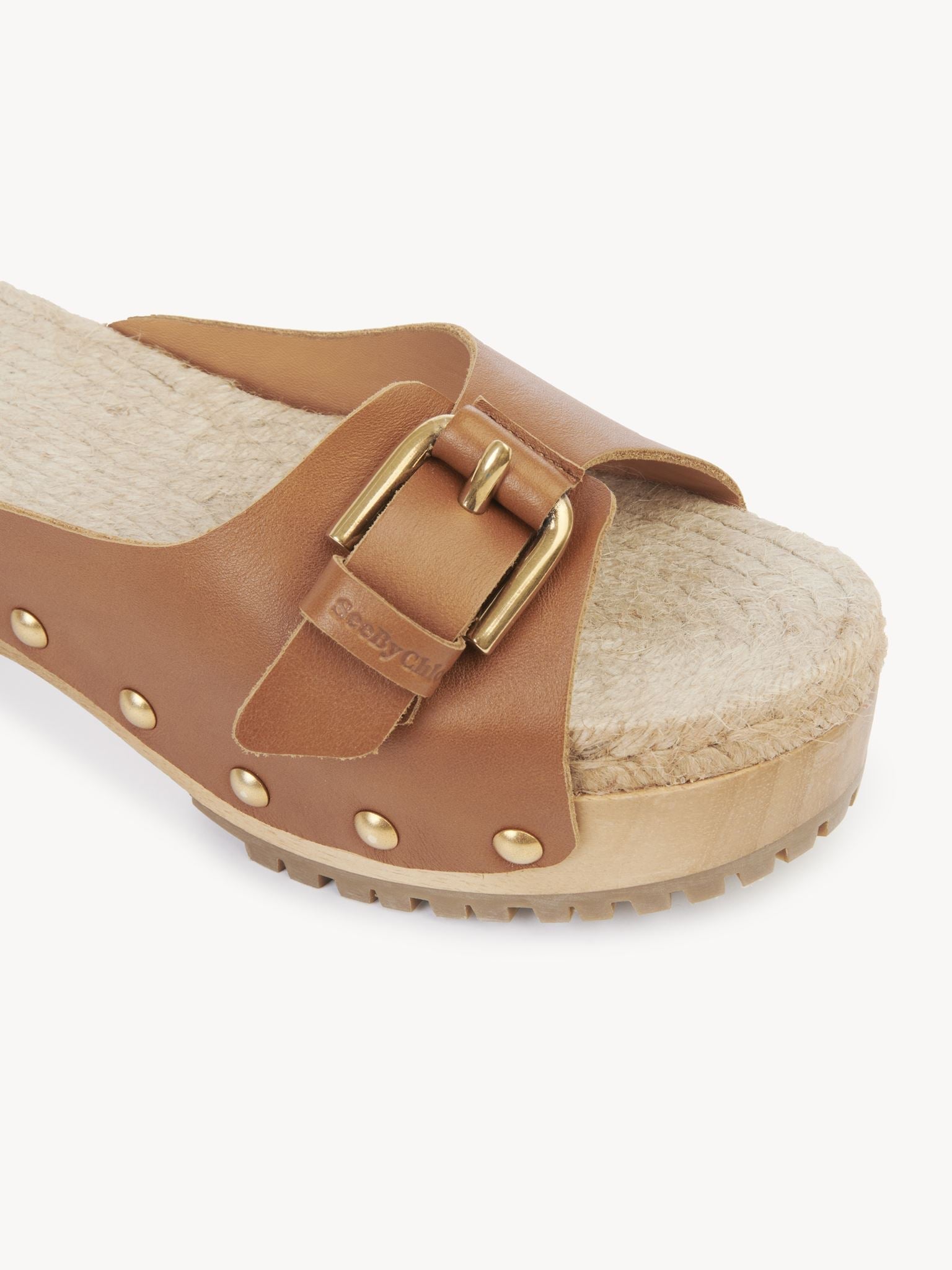 Sabots Joline en cuir - Cuoio