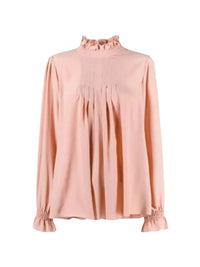 Blouse col montant - Anemone Pink