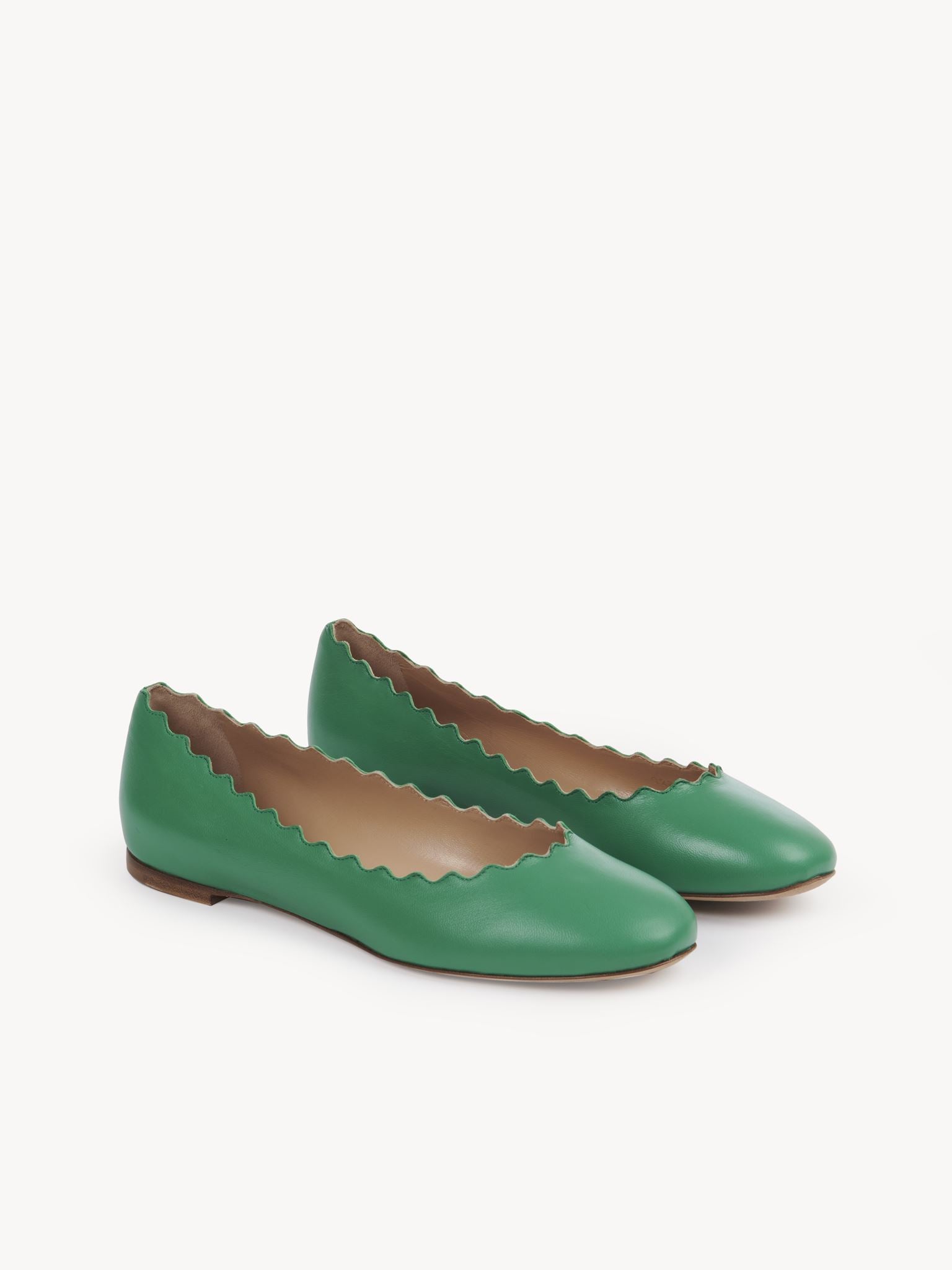 Ballerines Lauren en cuir - Pop Green