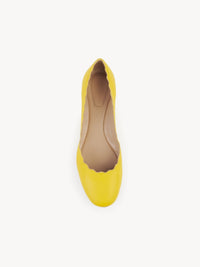Ballerines Lauren en cuir - Citrus Yellow