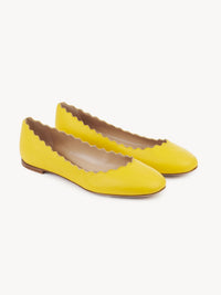 Ballerines Lauren en cuir - Citrus Yellow