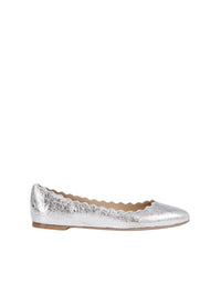 Ballerines Lauren en cuir - Silver