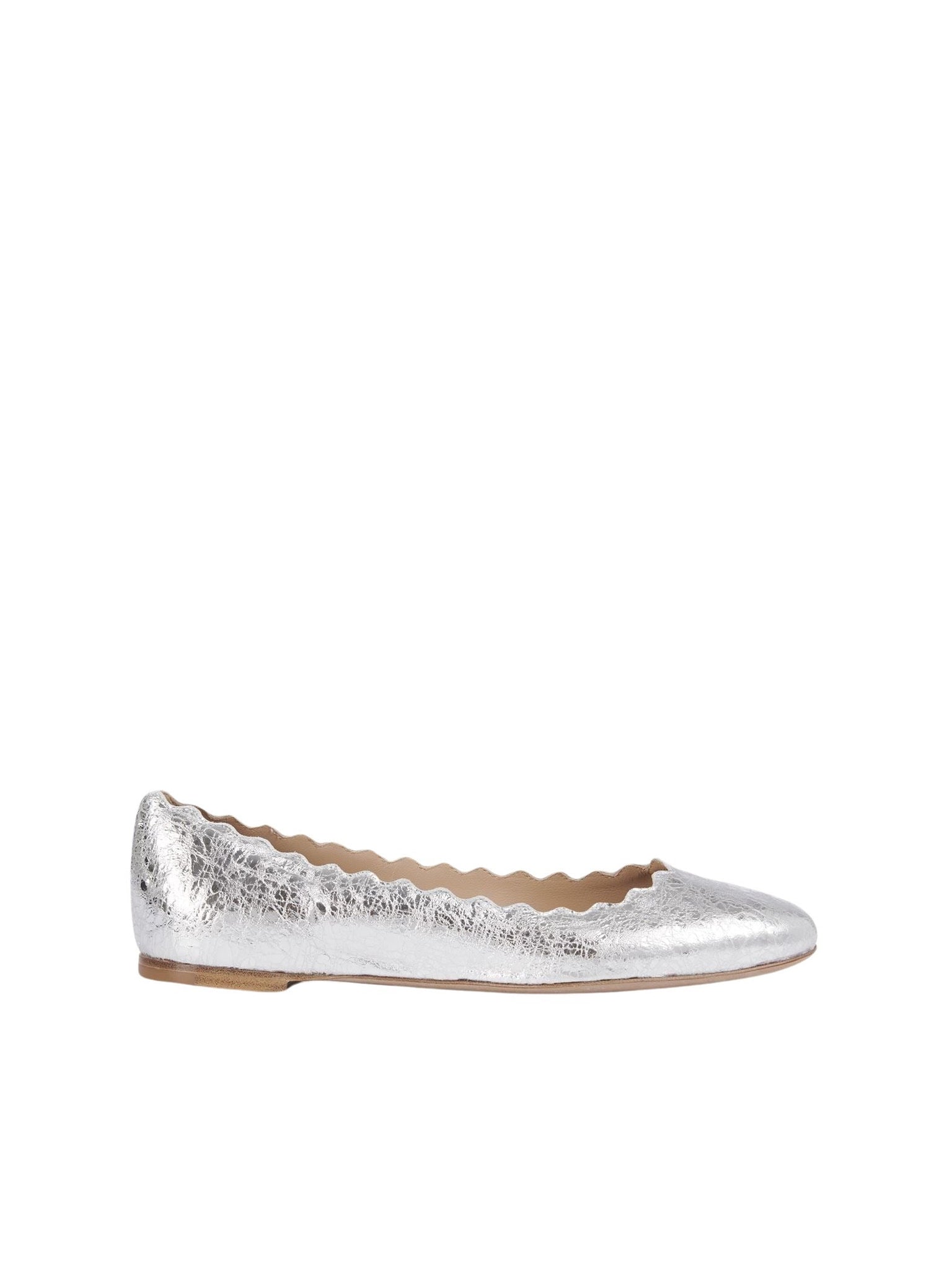 Ballerines Lauren en cuir - Silver