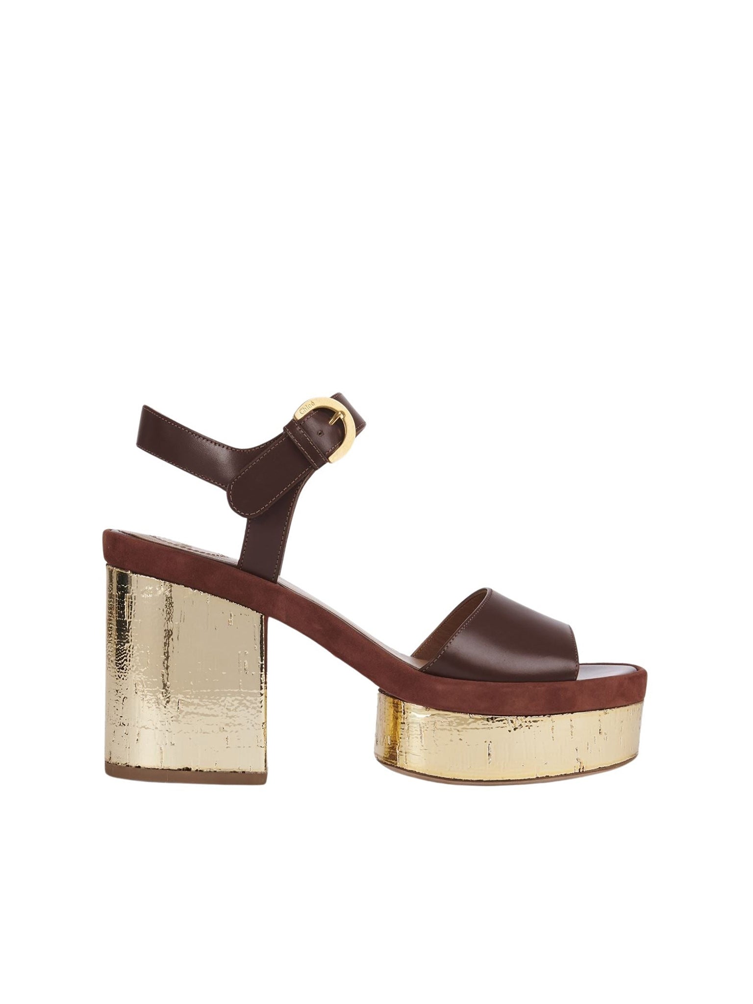 Sandales à talon Odina en cuir - Brunet Brown