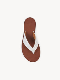Tongs Paz Chloé x Eres en cuir - Iconic Milk