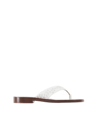 Tongs Paz Chloé x Eres en cuir - Iconic Milk