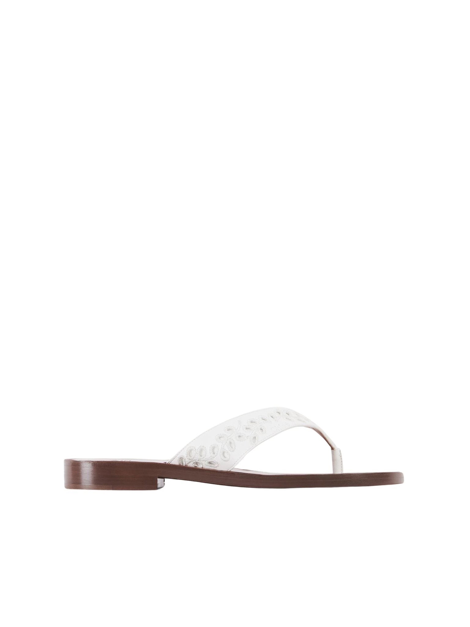 Tongs Paz Chloé x Eres en cuir - Iconic Milk