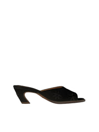 Mules à talon Oli en cuir - Black
