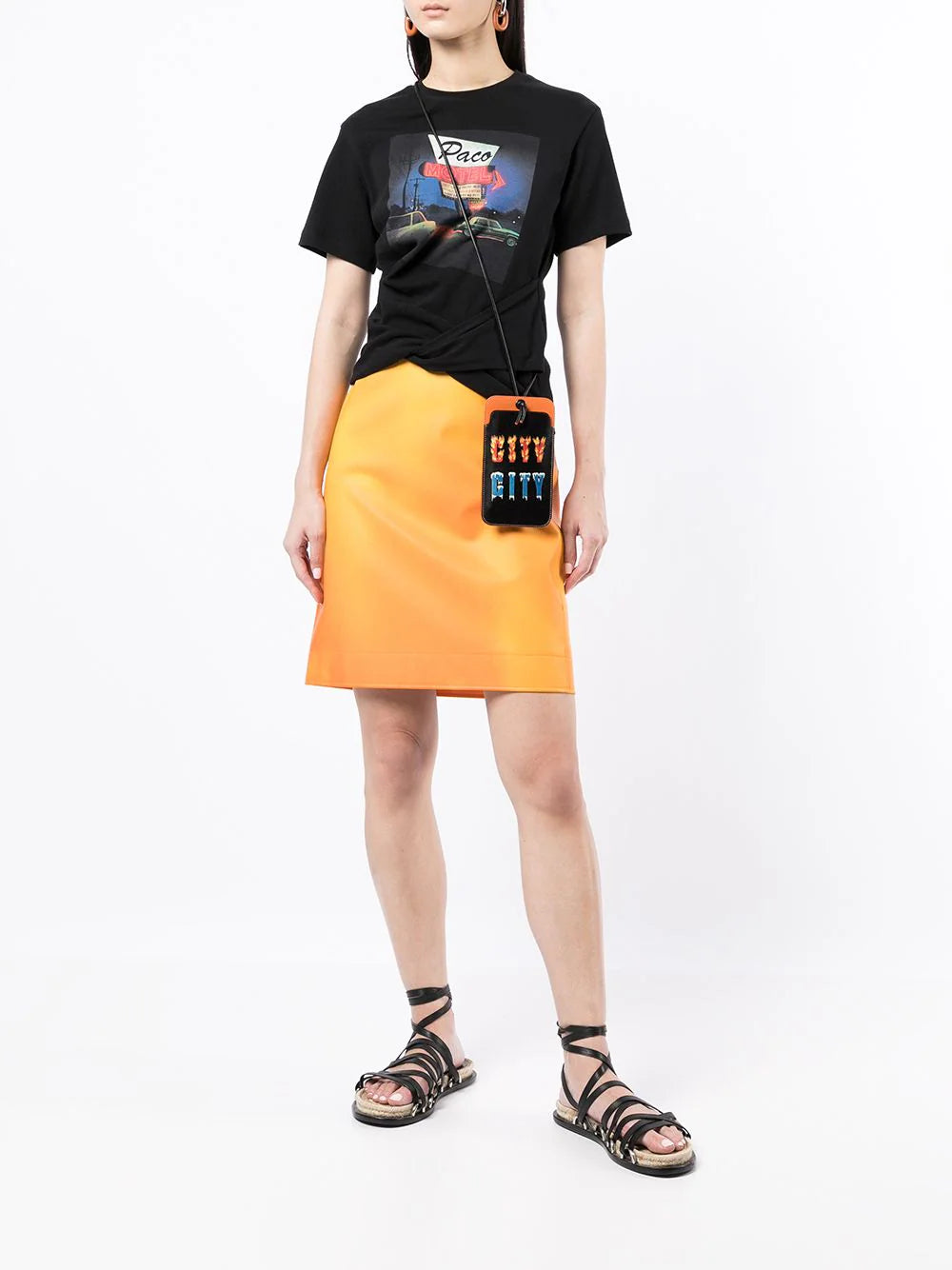 Accessoire téléphone en cuir - Black