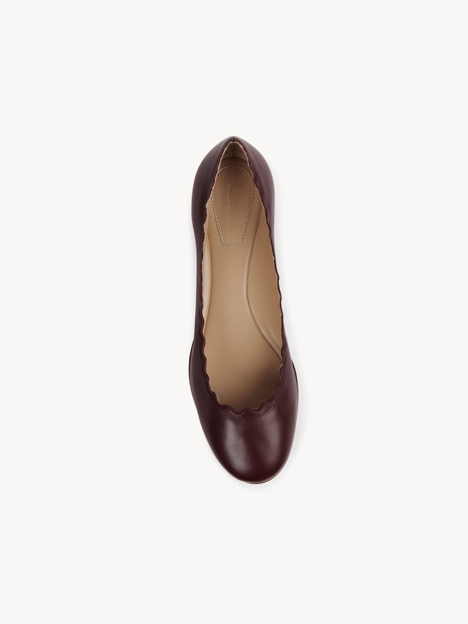 Ballerines Lauren en cuir - Violet Foncé