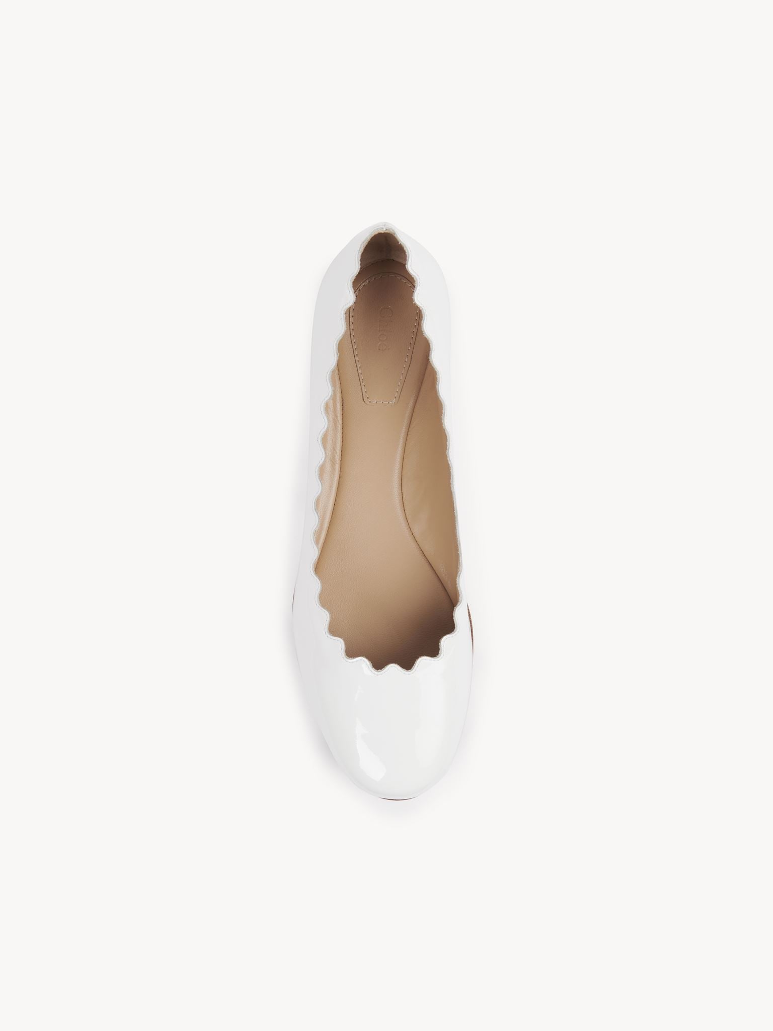 Ballerines Lauren en cuir - Blanc