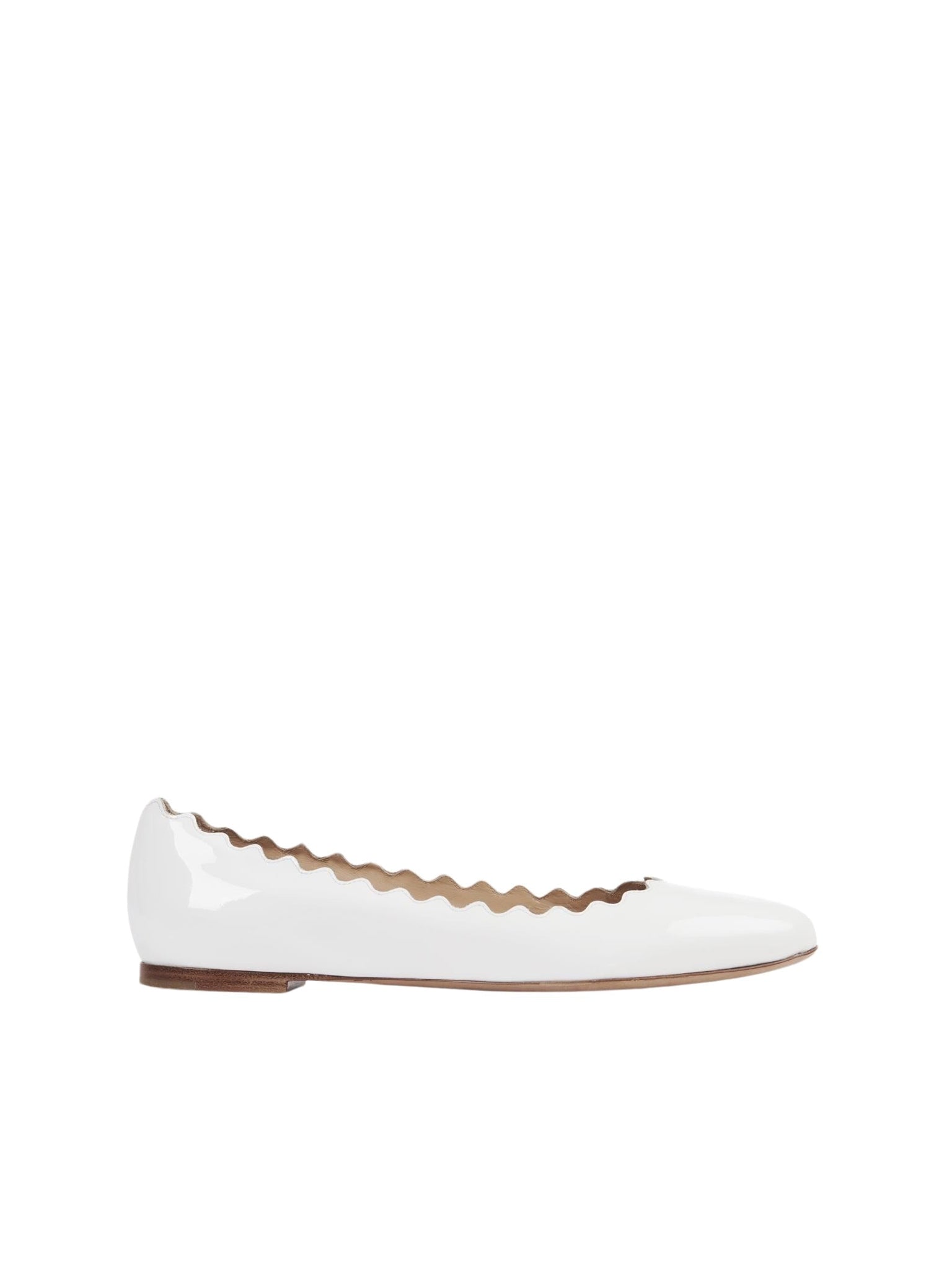 Ballerines Lauren en cuir - Blanc