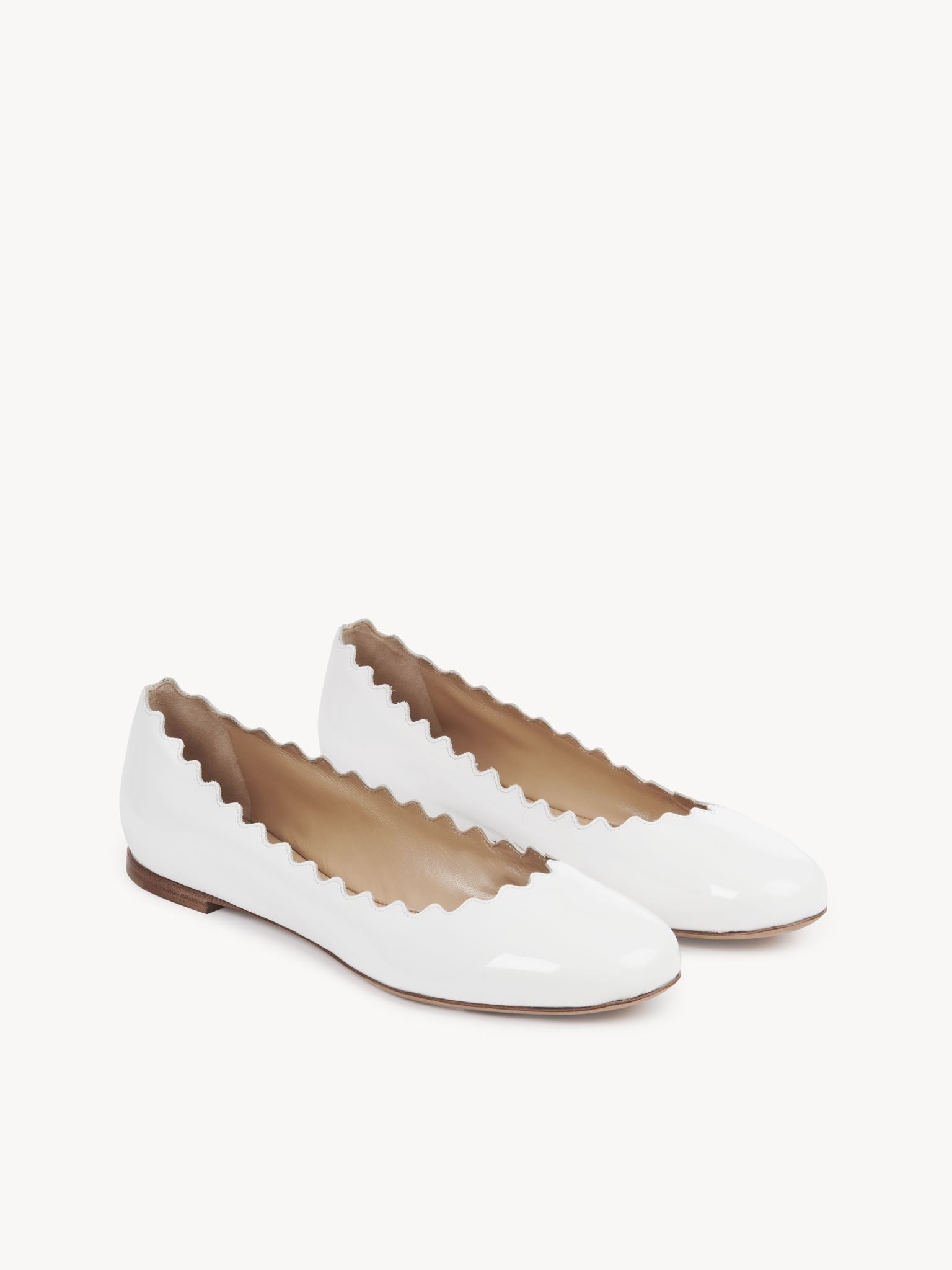 Ballerines Lauren en cuir - Blanc