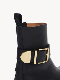 Bottines à boucle Owena en cuir - Black