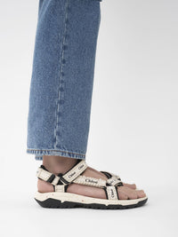Sandales plates Chloé x Teva Hurricane XLT3 - Blanc Naturel